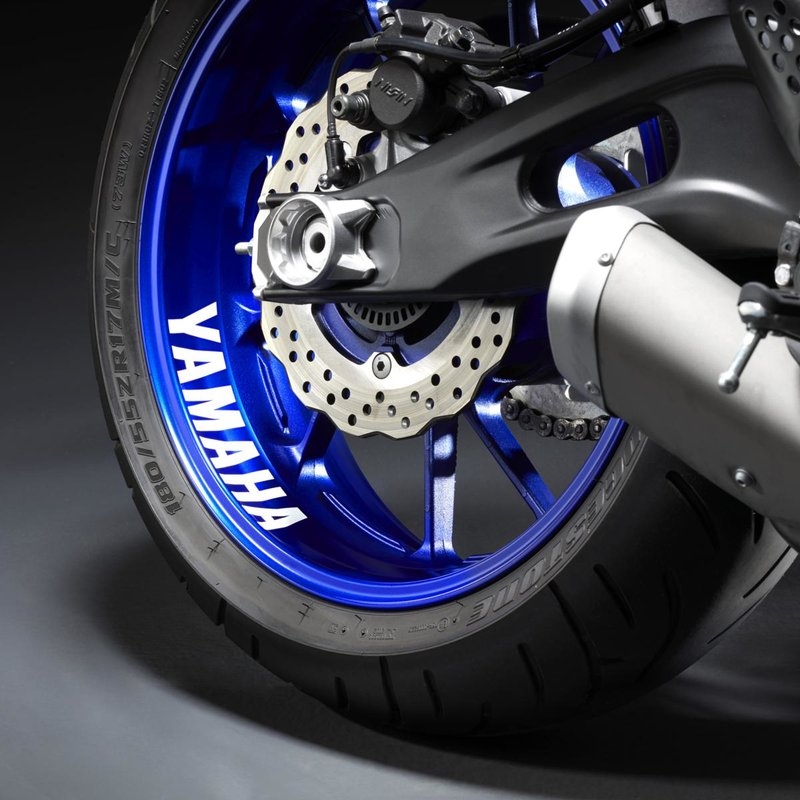 Yamaha MT-07 Felgenaufkleber Hinterrad Silber YME-FSGEN-00-00